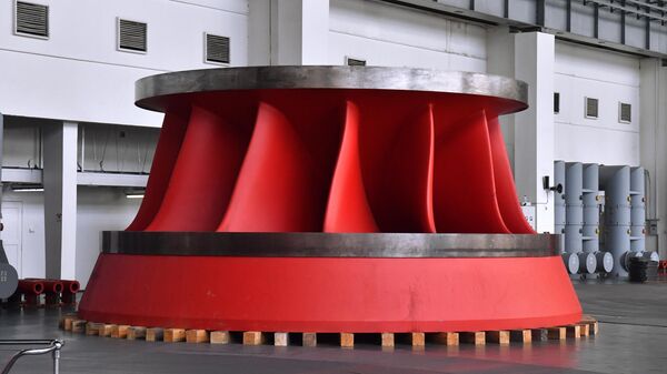 Рабочее колесо турбины ГЭС. Иллюстративное фото - Sputnik Таджикистан