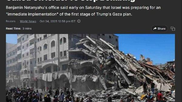 Израиль нанес новые авиа и артиллерийские удары, несмотря на призывы Трампа остановить бомбардировку Газы, пишет Al Jazeera - Sputnik Таджикистан