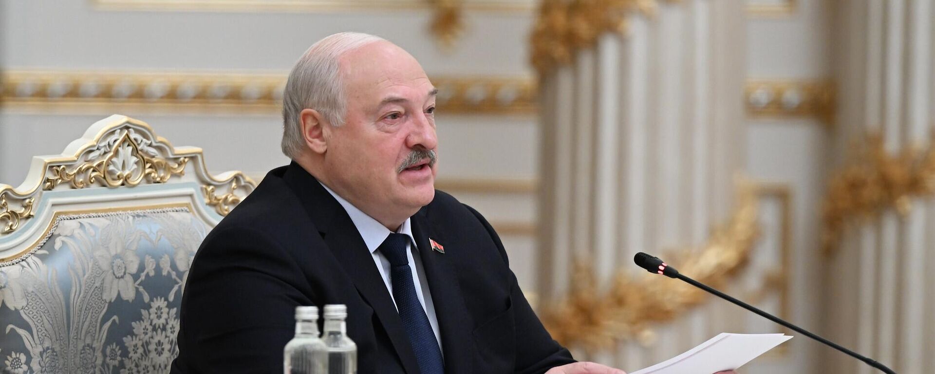 Александр Лукашенко на заседании совета глав государств СНГ - Sputnik Таджикистан, 1920, 24.11.2025