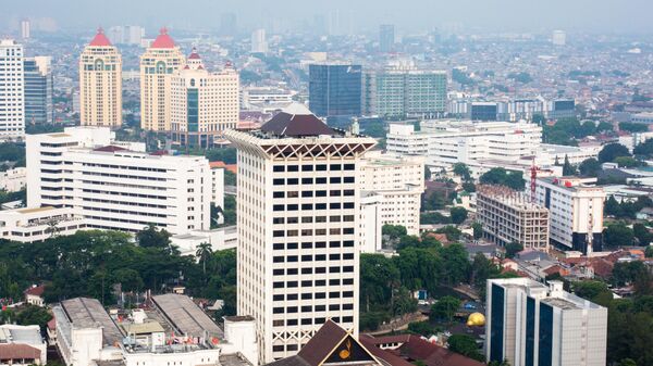 Вид на город Джакарта, Индонезия  - Sputnik Тоҷикистон