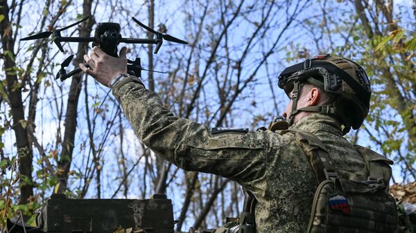 Боевая работа расчетов БПЛА группировки Центр - Sputnik Тоҷикистон