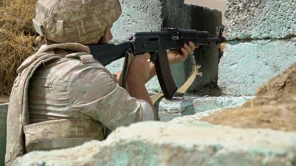 Сарбозони пойгоҳи низомии 201-и Русия дар кӯҳистони Тоҷикистон душмани эҳтимолиро нобуд карданд - Sputnik Тоҷикистон