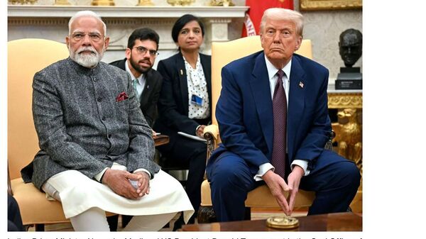 МИД Индии не в курсе разговора Трампа и Моди, о котором рассказал президент США, пишет Bloomberg - Sputnik Таджикистан