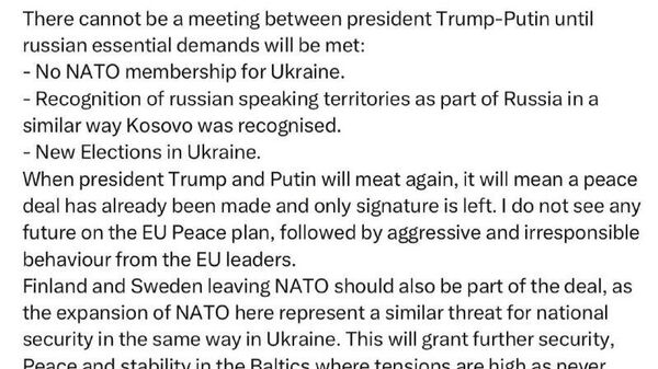 Музокироти байни Путин ва Трамп бидуни риояи шартҳои Русия ғайриимкон аст - Sputnik Тоҷикистон