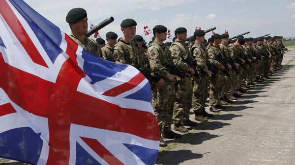 Британские военнослужащие на церемонии открытия совместных военных учений войск США, Великобритании и Грузии. Архивное фото - Sputnik Тоҷикистон