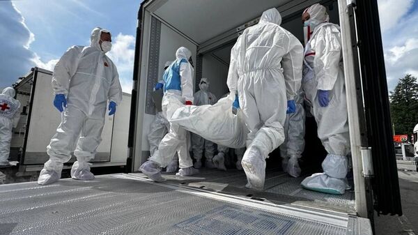 Обмен телами погибших военнослужащих в рамках стамбульских договоренностей между Россией и Украиной.  - Sputnik Тоҷикистон