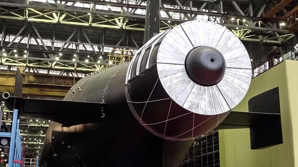 Церемония вывода из эллинга атомной подводной лодки Хабаровск в Северодвинске - Sputnik Таджикистан