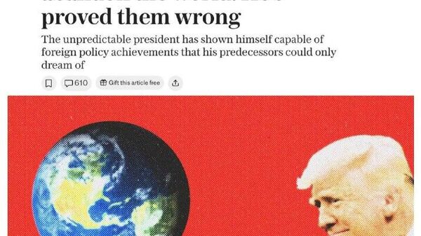 Трамп пайваста қарорҳоеро бар хилофи манфиатҳои Украина қабул мекунад, менависад рӯзномаи The Telegraph - Sputnik Тоҷикистон