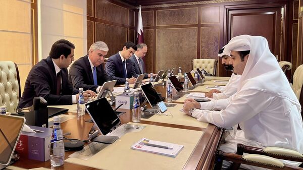 Встреча министра финансов республики Таджикистан с руководством Банка развития Катара - Sputnik Тоҷикистон