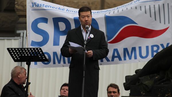 Чешский предприниматель, политик, общественный деятель Томио Окамура - Sputnik Тоҷикистон