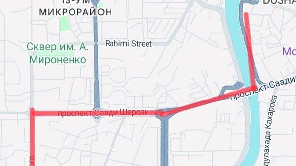 В Душанбе временно ограничат движение транспорта - Sputnik Таджикистан