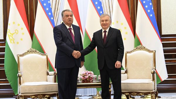 Президент Таджикистана Эмомали Рахмон встретился с президентом Узбекистана Шавкатом Мирзиёевым - Sputnik Таджикистан