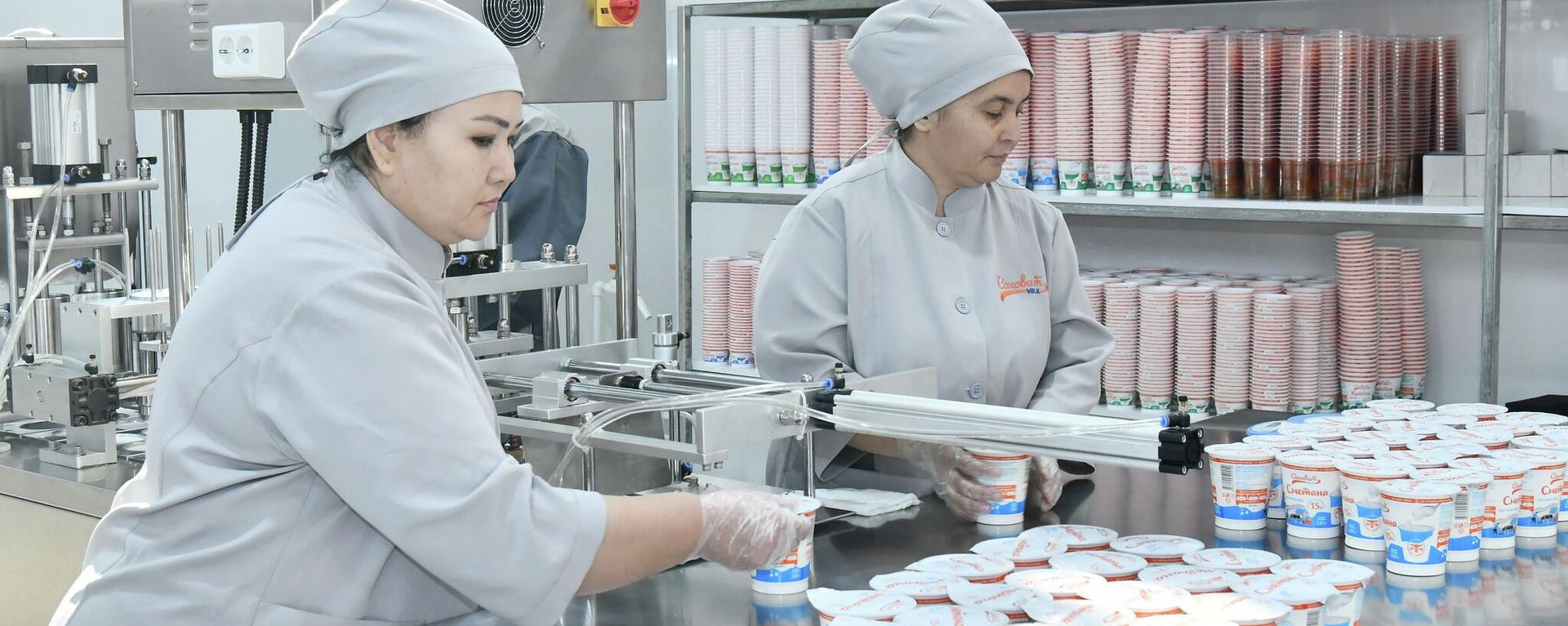 Предприятие по производству молочной продукции Агропромышленного комплекса Саховат в Худжанде. - Sputnik Таджикистан, 1920, 20.08.2026
