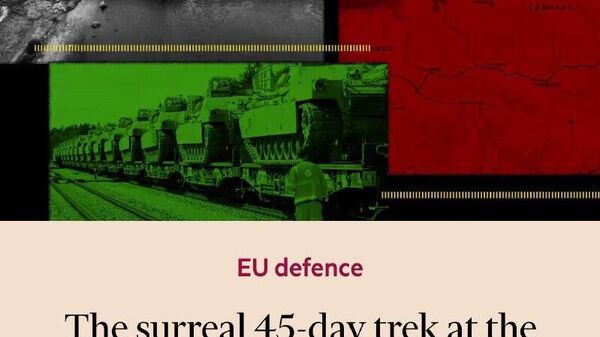 В ЕС хотят сократить время перемещения войск до границы с Россией с 45 до 3 дней, пишет Financial Times - Sputnik Таджикистан