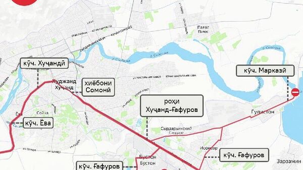 Ҳамчунин 20 ноябр бархе кӯчаҳо дар Хуҷанд низ баста мешаванд - Sputnik Тоҷикистон