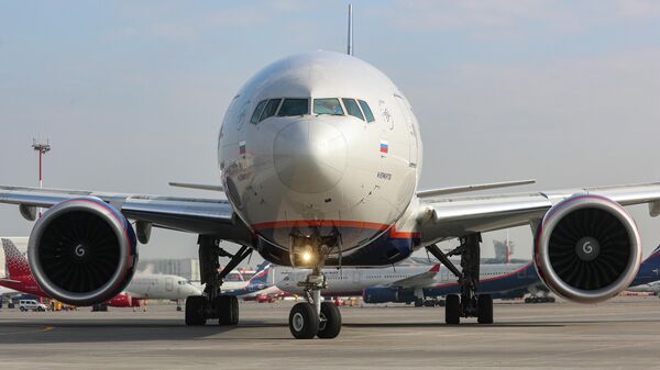 Самолет Boeing 777 авиакомпании Аэрофлот. Иллюстративное фото - Sputnik Таджикистан