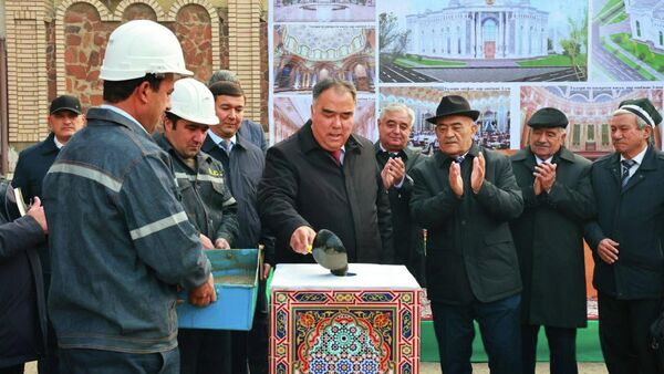 Начало строительство нового здания Резиденции президента В Худжанде  - Sputnik Тоҷикистон