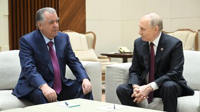 Встреча Эмомали Рахмона с Владимиром Путиным