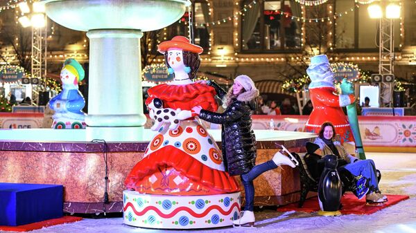 Открытие ГУМ-катка на Красной площади  - Sputnik Таджикистан