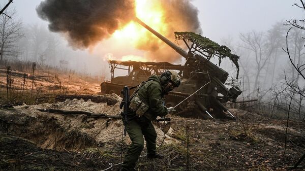 Боевая работа 73-й артбригады группировки войск Запад - Sputnik Таджикистан