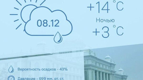 Прохладно и дождливо будет в Душанбе 8 декабря - Sputnik Таджикистан