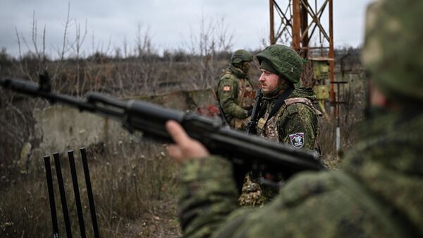 Пункт воздушного наблюдения отряда Барс-16  на Северском направлении СВО - Sputnik Таджикистан