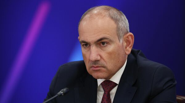 Премьер-министр Армении Никол Пашинян на Глобальном атомном форуме в рамках Мировой атомной недели на ВДНХ.  - Sputnik Таджикистан