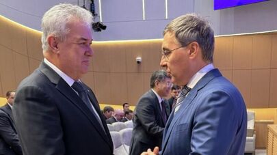 Встреча Рахима Саидзоды и Валерия Фалькова в рамках Международной научно-практической конференции "Ключевые вопросы инклюзивного образования в мире: предпосылки, политика и практика"