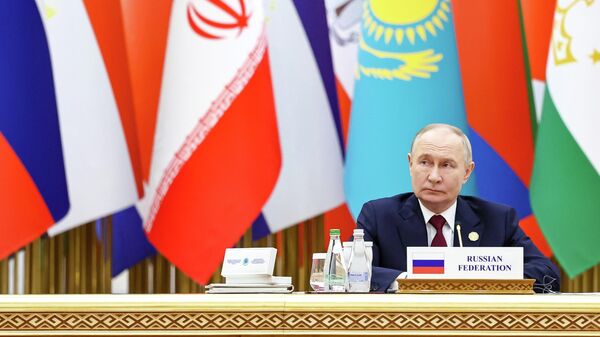 Рабочий визит президента РФ Владимира Путина в Туркменистан - Sputnik Тоҷикистон