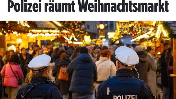 Рождественский рынок эвакуировали в Германии, пишет Bild - Sputnik Таджикистан
