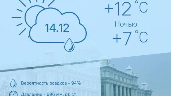 Дождливо и тепло: такая погода будет в Душанбе 14 декабря - Sputnik Таджикистан