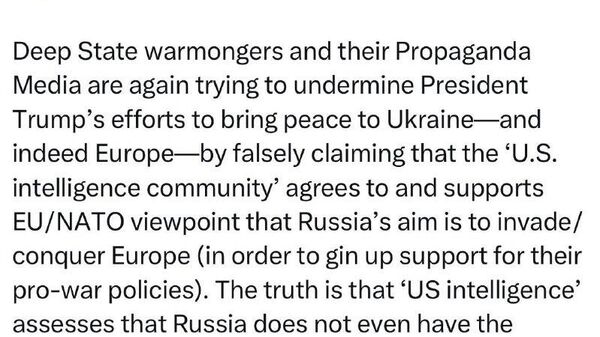 Глава Нацразведки США опровергла утверждения СМИ о наличии у России планов получить контроль над всей территорией Украины - Sputnik Таджикистан