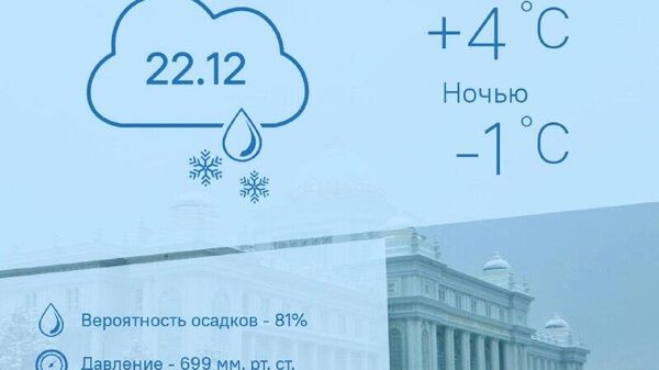 Снежно и прохладно: такая погода будет в Душанбе 22 декабря - Sputnik Таджикистан