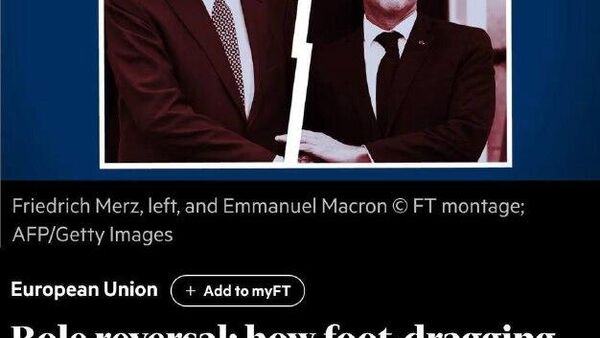 Макрон предал Мерца: президент Франции заблокировал план Германии по замороженным активам России, пишет Financial Times - Sputnik Таджикистан