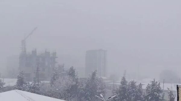 А вот так выглядит внезапный снегопад в Пенджикенте, видео которого прислал подписчик - Sputnik Таджикистан