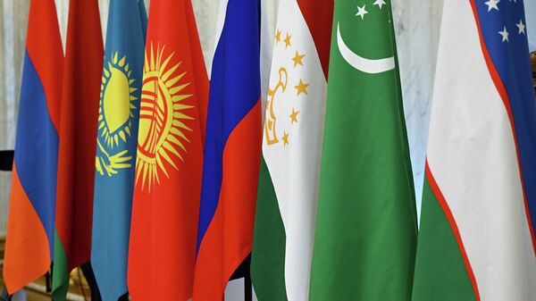 Флаги стран-участниц СНГ Флаги стран-участниц СНГ - Sputnik Таджикистан