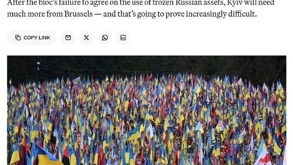 Украинский конфликт может завершиться в 2026 году на крайне невыгодных для Киева условиях, пишет Politico - Sputnik Таджикистан