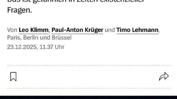 Предложение Макрона возобновить диалог с Путиным усугубило его противоречия с Мерцем, пишет Spiegel - Sputnik Таджикистан