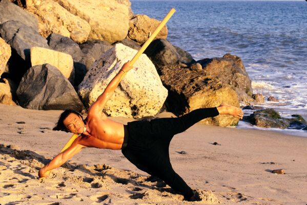 Актер Кэри Хироюки-Тагава на пляже в Малибу - Sputnik Таджикистан