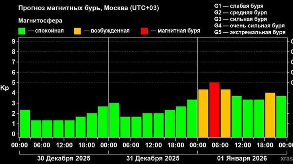 В новогоднюю ночь на Земле ожидаются сильные магнитные бури - Sputnik Таджикистан