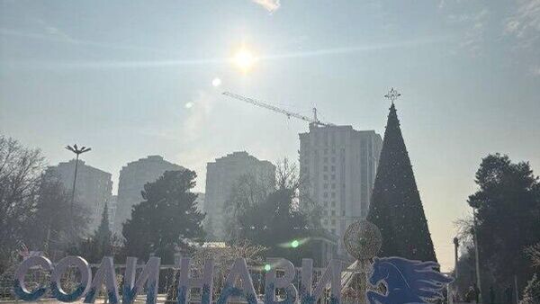 Аксҳои бештар аз фазои Душанбе дар рӯзи аввали соли навро ҳамвандон фиристоданд - Sputnik Тоҷикистон