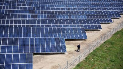 Солнечная электростанция во Львовской области.