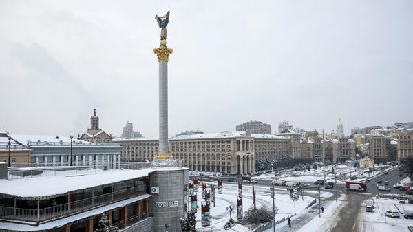 Площадь Независимости в Киеве, Украина, 13 января 2026 года. - Sputnik Тоҷикистон