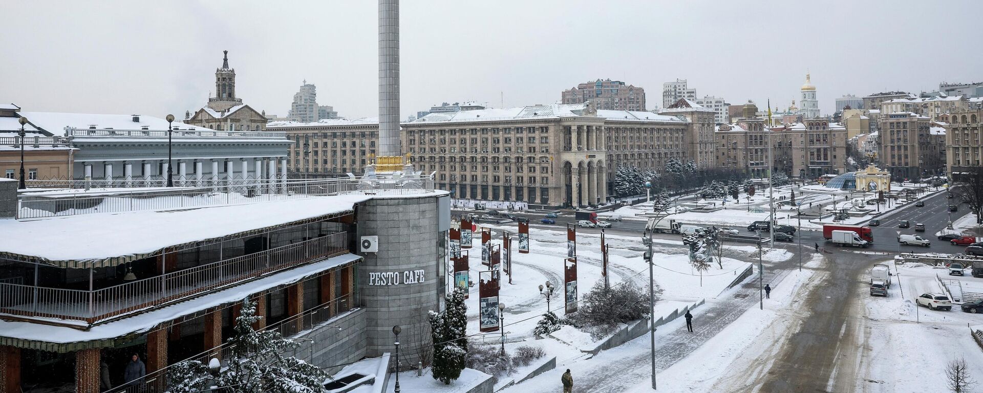 Площадь Независимости в Киеве, Украина, 13 января 2026 года. - Sputnik Тоҷикистон, 1920, 17.01.2026