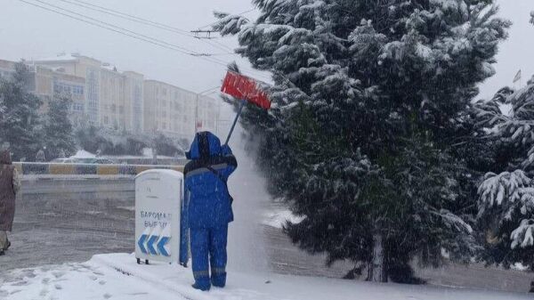 🪏Столичная милиция помогает расчищать снежный Душанбе - Sputnik Таджикистан