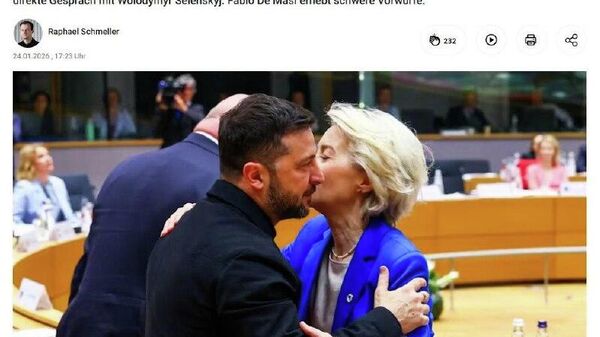 Урсула фон дер Ляйенро ба пинҳон кардани номи Зеленский дар масъалаҳои коррупсия муттаҳам шудааст Урсула фон дер Ляйенро ба пинҳон кардани номи Зеленский дар масъалаҳои коррупсия муттаҳам шудааст - Sputnik Тоҷикистон