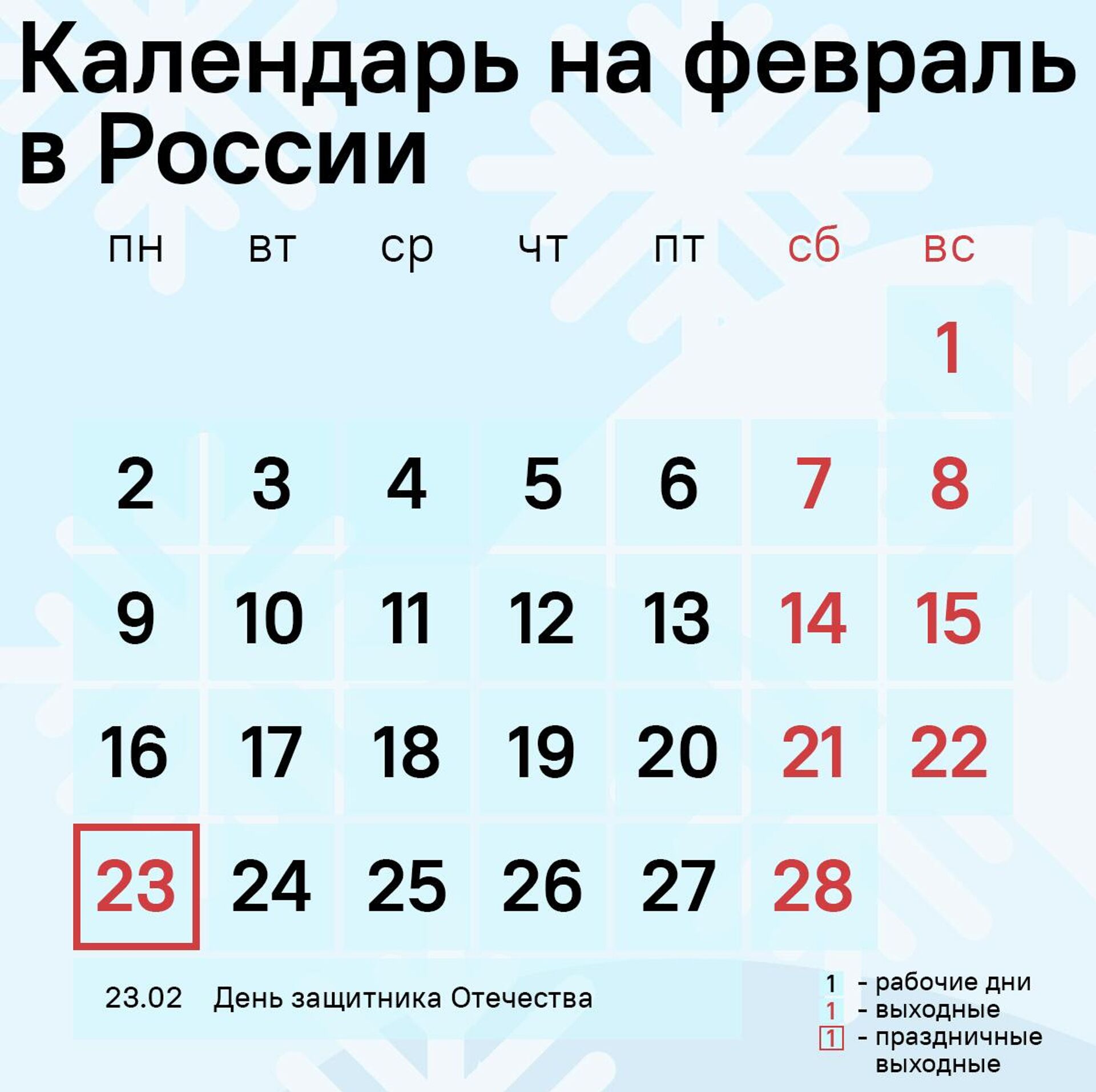 Календарь на февраль в России - Sputnik Таджикистан, 1920, 29.01.2026