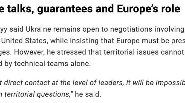 Зеленский готов обсуждать территории только с Путиным - Sputnik Таджикистан