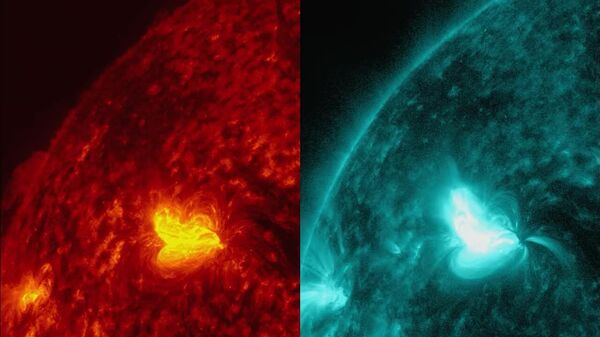 На Солнце неспокойно: еще одна вспышка высшего класса X8 - Sputnik Таджикистан
