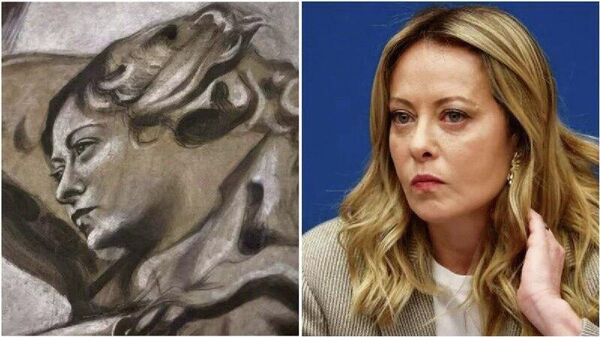 🪽Ангел с лицом премьера: в Италии разразился скандал вокруг фрески в одной из старейших церквей Рима, которая после реставрации стала подозрительно напоминать премьера страны Джорджи Мелони - Sputnik Таджикистан